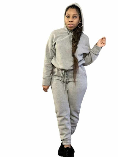 Kandi Premium Hooded Sweatsuit | Grey