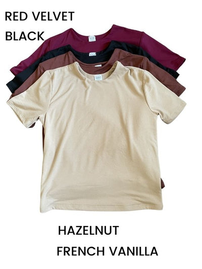 The Perfect Not So Crop Top - Short Sleeve | Hazelnut