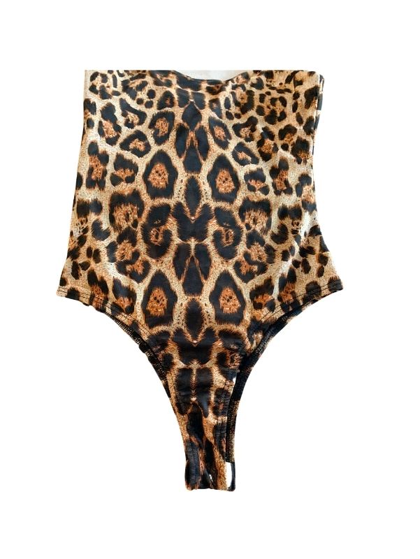 Savanna | Leopard Print Mesh Bodysuit